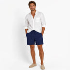 Men's Linen-Look Drawstring Casual Shorts 2-Pack