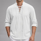 Men's Long Sleeve Henley Shirt