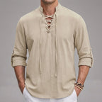 Men's Long Sleeve Henley Shirt