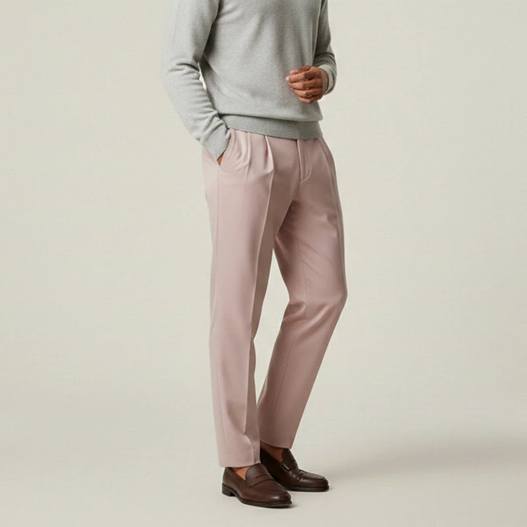 Men's Loose Fit Lightweight Linen Summer Trousers