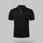 Men's Plaid Short Sleeve Polo Shirt