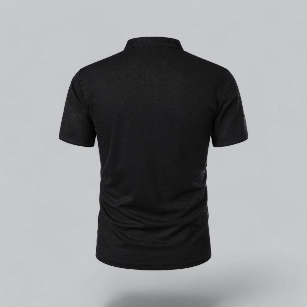 Men's Plaid Short Sleeve Polo Shirt