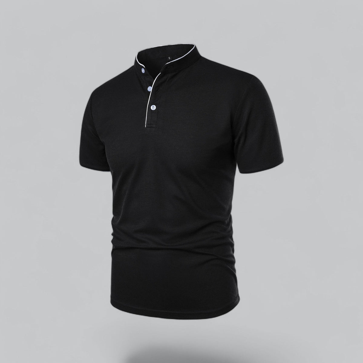 Men's Plaid Short Sleeve Polo Shirt