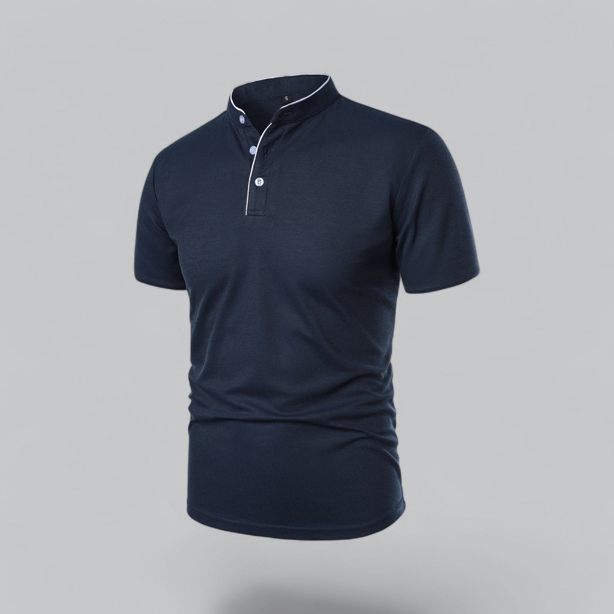 Men's Plaid Short Sleeve Polo Shirt