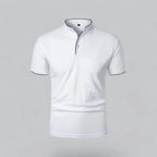 Men's Plaid Short Sleeve Polo Shirt