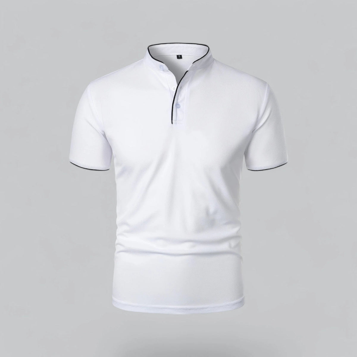 Men's Plaid Short Sleeve Polo Shirt