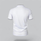 Men's Plaid Short Sleeve Polo Shirt