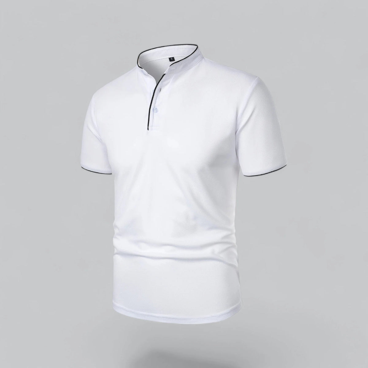 Men's Plaid Short Sleeve Polo Shirt