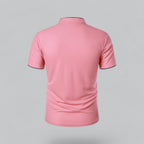 Men's Plaid Short Sleeve Polo Shirt