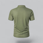 Men's Plaid Short Sleeve Polo Shirt