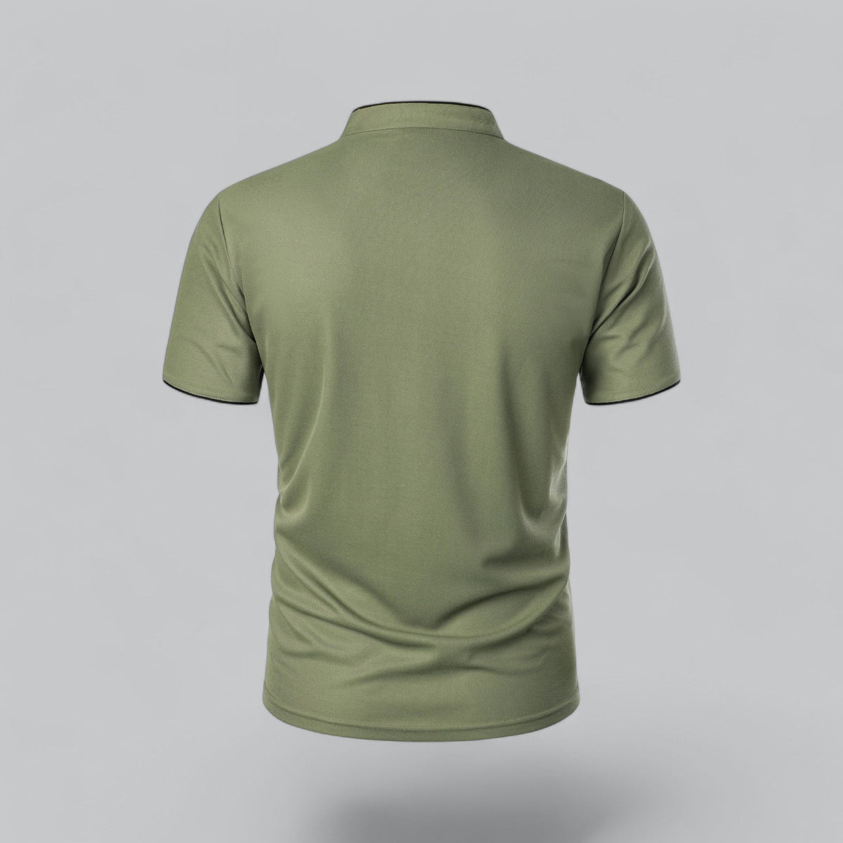 Men's Plaid Short Sleeve Polo Shirt