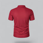 Men's Plaid Short Sleeve Polo Shirt