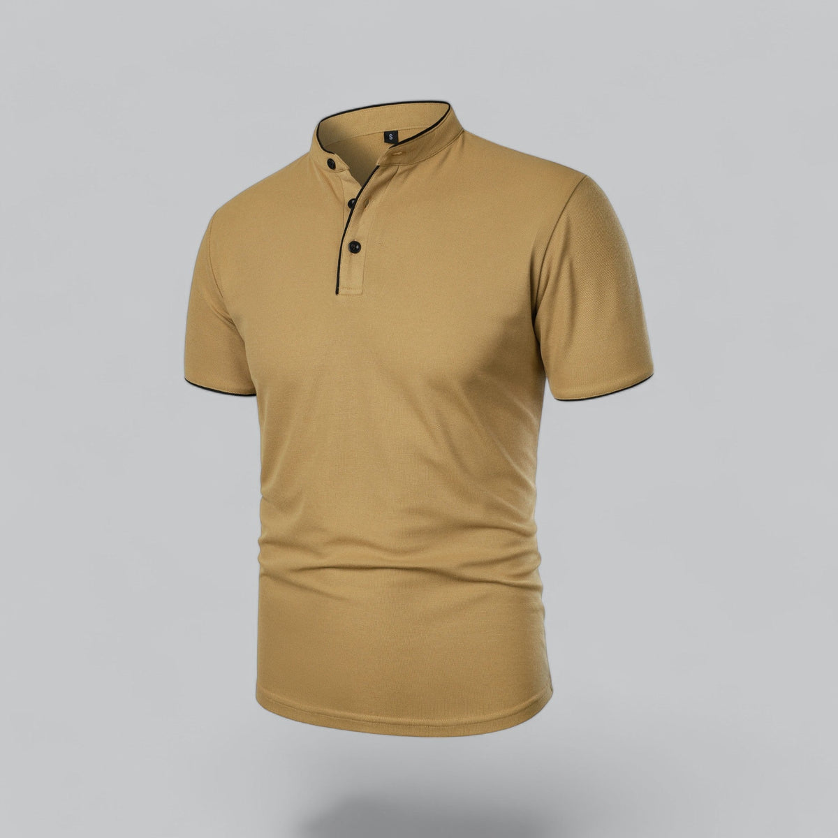 Men's Plaid Short Sleeve Polo Shirt