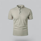 Men's Plaid Short Sleeve Polo Shirt