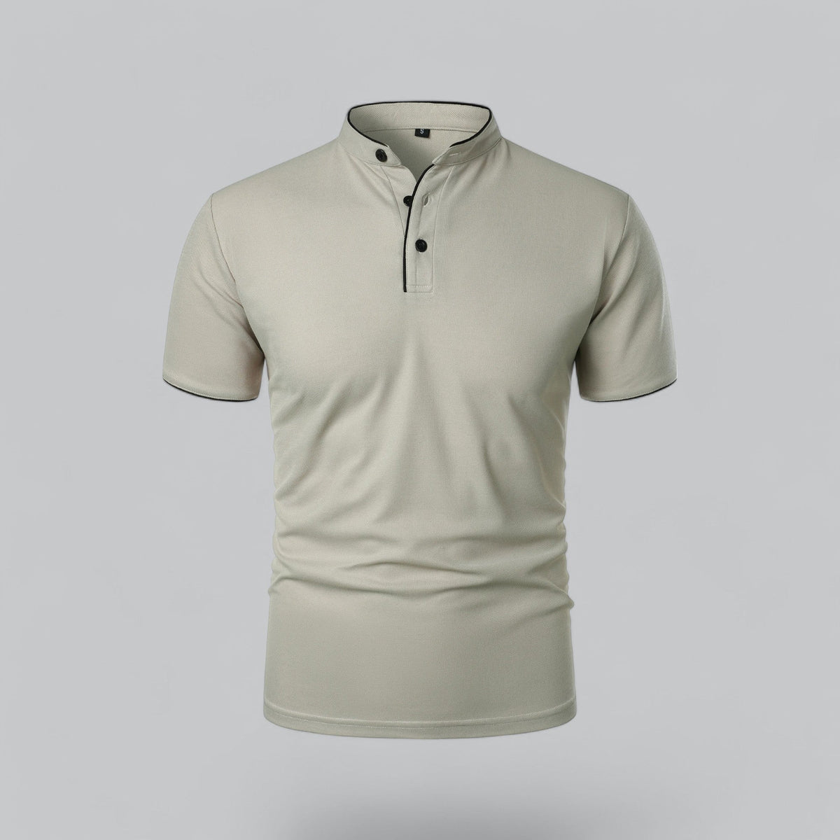 Men's Plaid Short Sleeve Polo Shirt