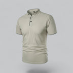 Men's Plaid Short Sleeve Polo Shirt