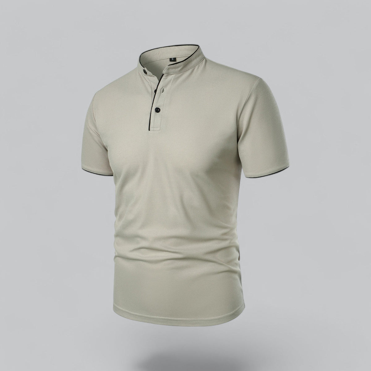 Men's Plaid Short Sleeve Polo Shirt