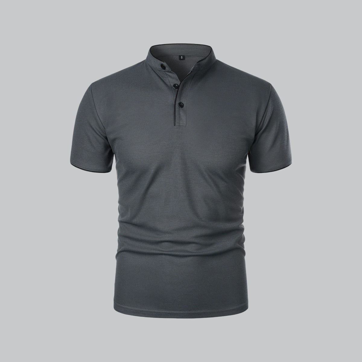 Men's Plaid Short Sleeve Polo Shirt