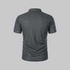 Men's Plaid Short Sleeve Polo Shirt