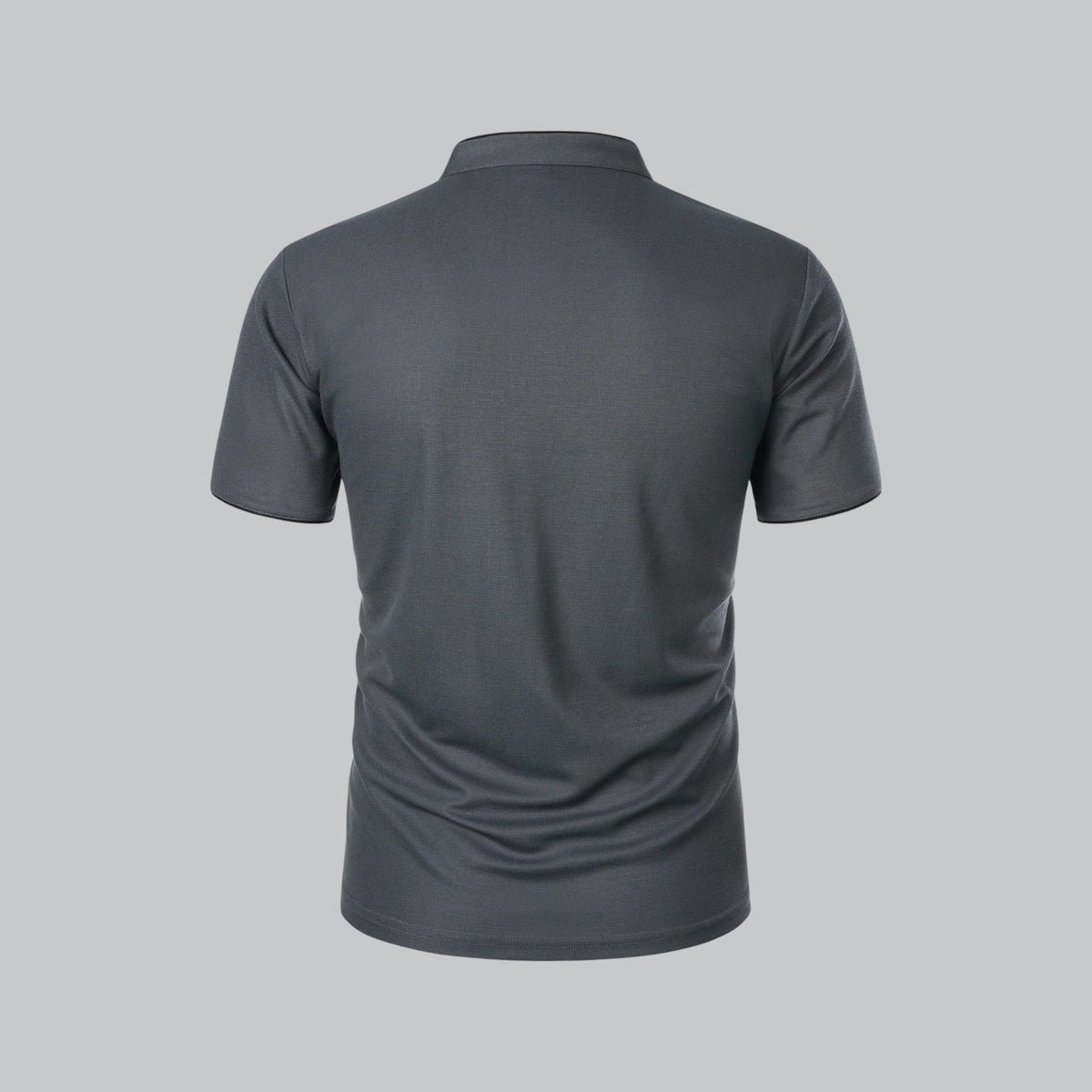 Men's Plaid Short Sleeve Polo Shirt