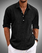 Men's Refined Button-Front Classic Shirt