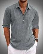 Men's Refined Button-Front Classic Shirt
