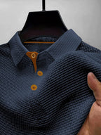 Men's Refined Textured Polo Shirt