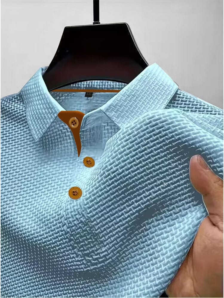 Men's Refined Textured Polo Shirt