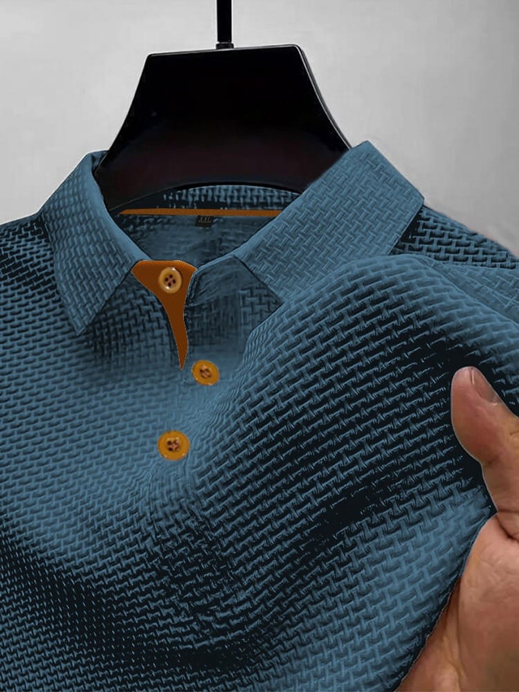 Men's Refined Textured Polo Shirt