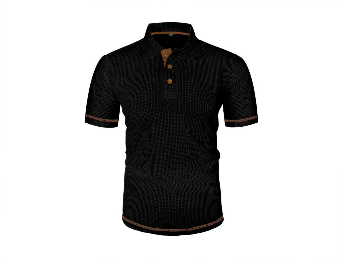 Men's Refined Textured Polo Shirt