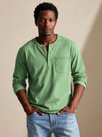 Men's Relaxed Fit Long Sleeve Henley Shirt