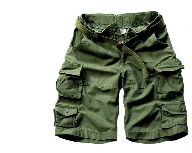 Men's Relaxed Fit Multi-Pocket Camouflage Cargo Shorts