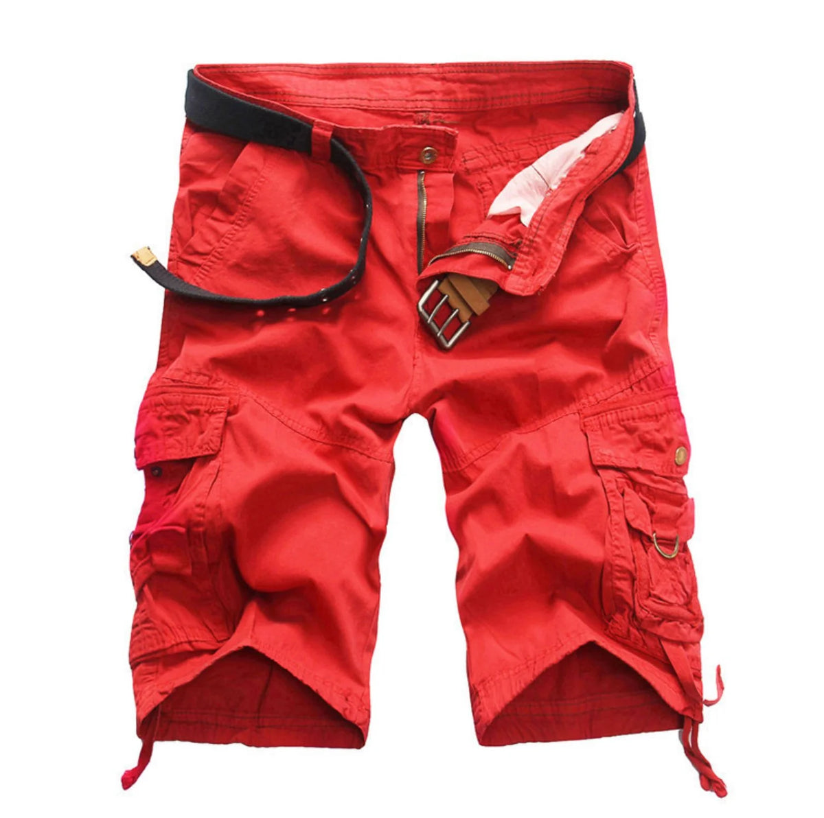 Men's Relaxed Fit Multi-Pocket Camouflage Cargo Shorts