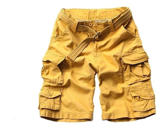 Men's Relaxed Fit Multi-Pocket Camouflage Cargo Shorts