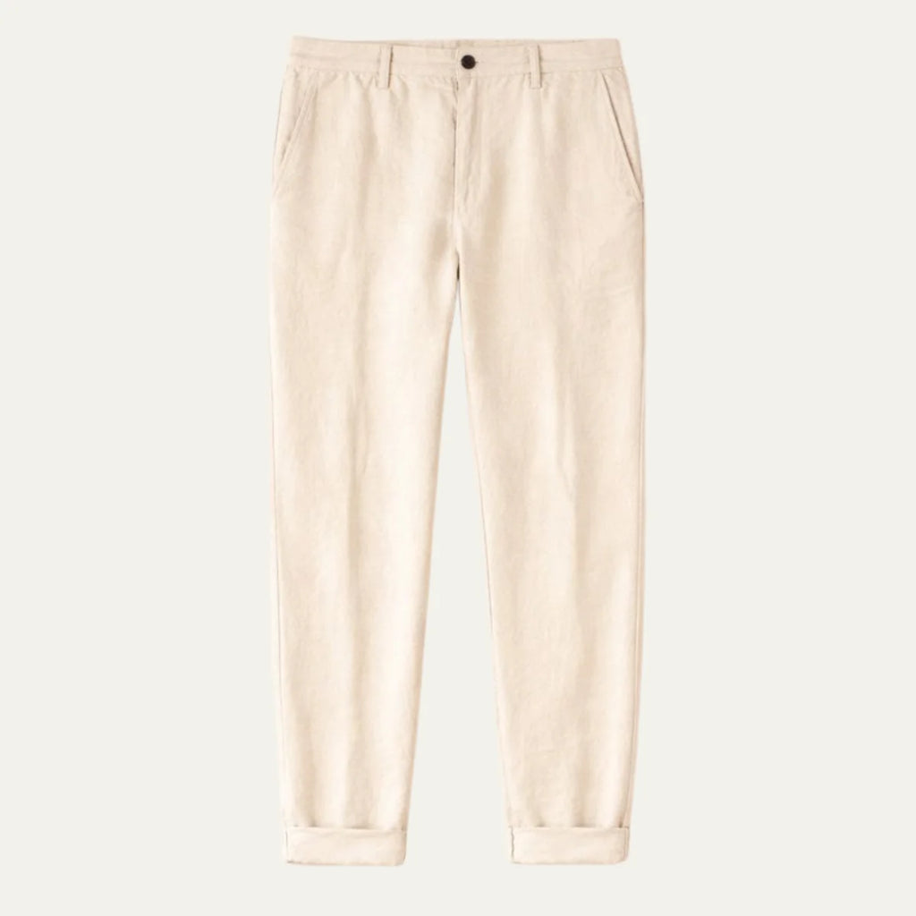 Men's Relaxed Fit Summer Linen Trousers