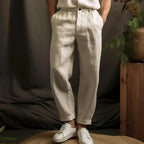 Men's Relaxed Fit Summer Linen Trousers