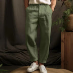 Men's Relaxed Fit Summer Linen Trousers