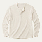 Men's Slim Fit Button Neck Cotton Shirt