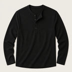 Men's Slim Fit Button Neck Cotton Shirt
