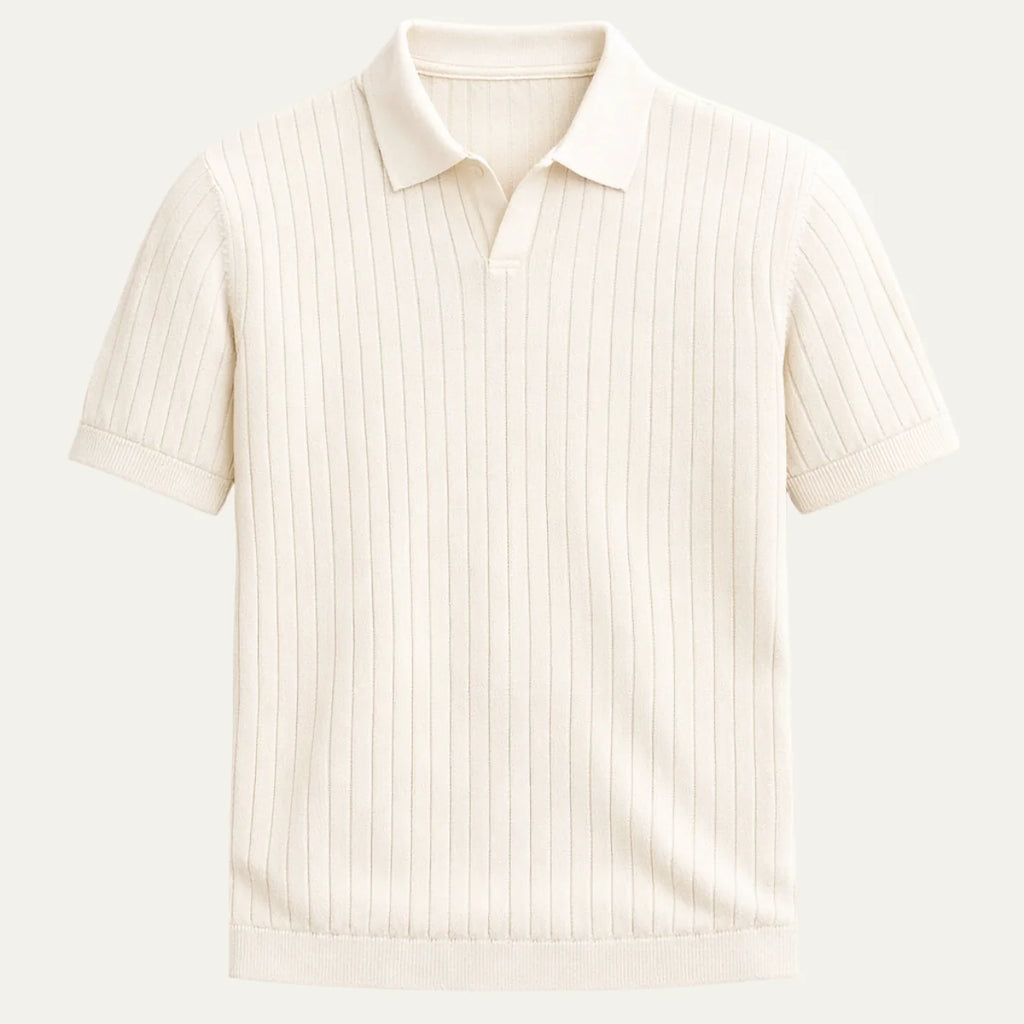 Men's Slim Fit Knit Short-Sleeve Polo Shirt