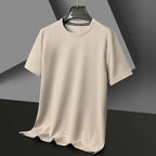 Men's Solid Textured Short Sleeve Crew Neck T-Shirt