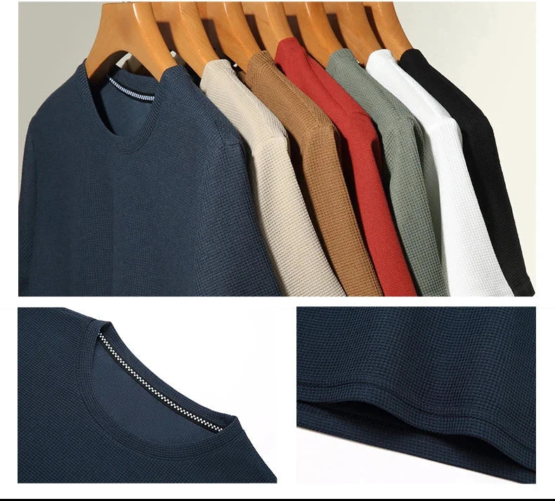 Men's Solid Textured Short Sleeve Crew Neck T-Shirt