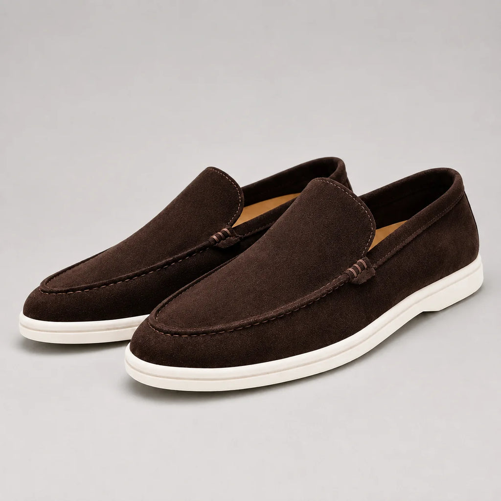 Men's Suede-Look Slip-On Loafers