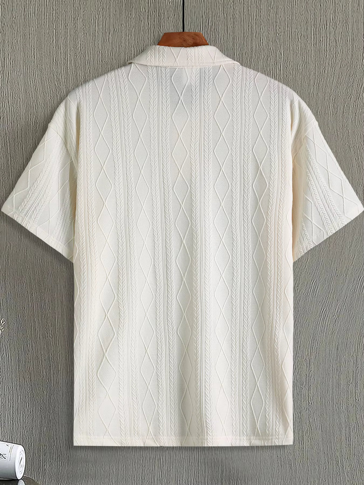 Men's Summer Casual Argyle Short Sleeve Polo Shirt