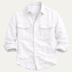 Men's Summer Casual Cotton Linen Shirt