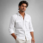 Men's Summer Casual Cotton Linen Shirt