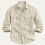Men's Summer Casual Cotton Linen Shirt