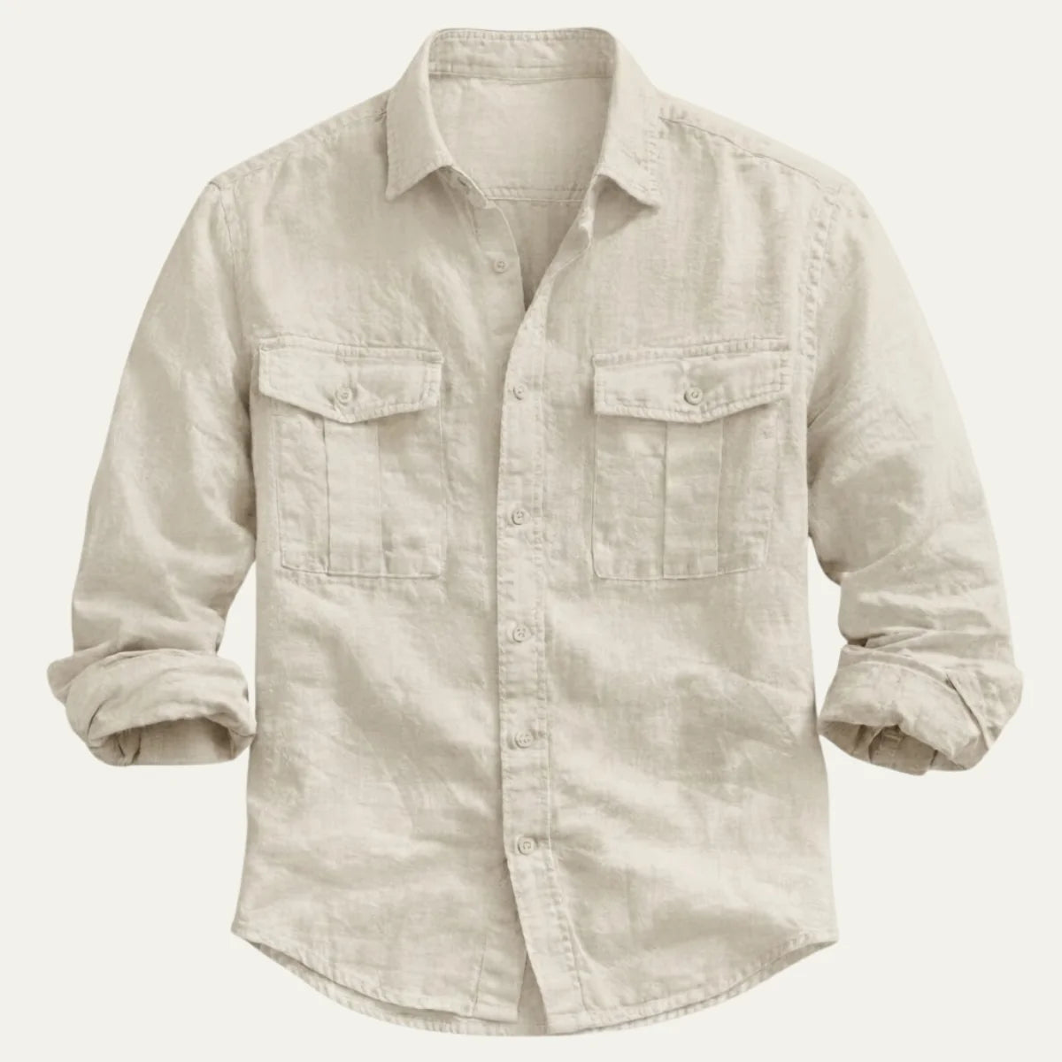 Men's Summer Casual Cotton Linen Shirt