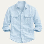 Men's Summer Casual Cotton Linen Shirt