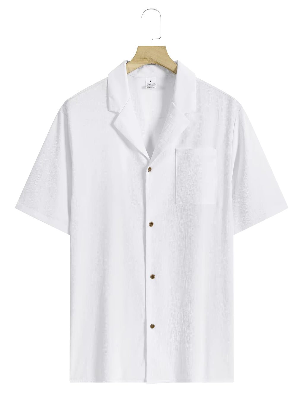 Men's Summer Casual Lapel Collar Short Sleeve Shirt